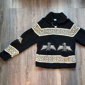 Authentic Vintage Cowichan Indian Sweater Pull-over